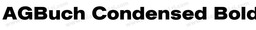 AGBuch Condensed Bold字体转换